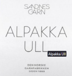 Alpakka Ull von Sandnes Garn