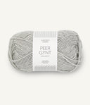 Sandnes Garn Peer Gynt 1032 Light Grey Mottled – Wollgarn aus 100 % norwegischer Wolle