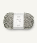 Sandnes Garn Peer Gynt 1042 Grey Mottled – Wollgarn aus 100 % norwegischer Wolle