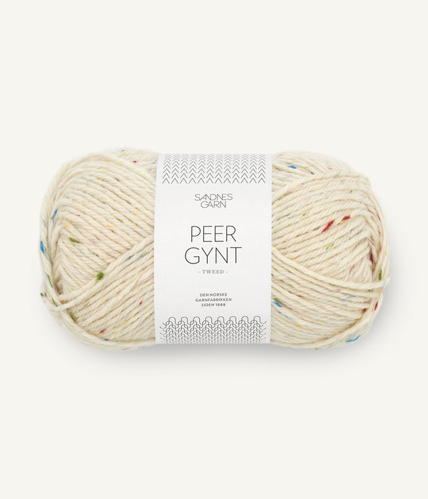 Sandnes Garn Peer Gynt 1044 Tutti Frutti Tweed – Wollgarn aus 100 % norwegischer Wolle