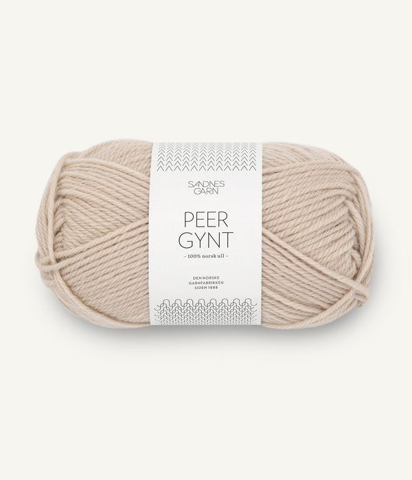 Sandnes Garn Peer Gynt 2321 Marzipan – Wollgarn aus 100 % norwegischer Wolle
