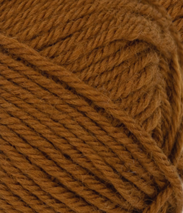 Nahaufnahme von Sandnes Garn Peer Gynt 2564 Golden Brown