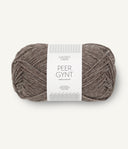Sandnes Garn Peer Gynt 2652 Medium Brown Mottled – Wollgarn aus 100 % norwegischer Wolle