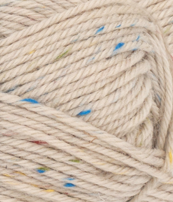 Nahaufnahme von Sandnes Garn Peer Gynt 2720 Marzipan Tutti Frutti Tweed