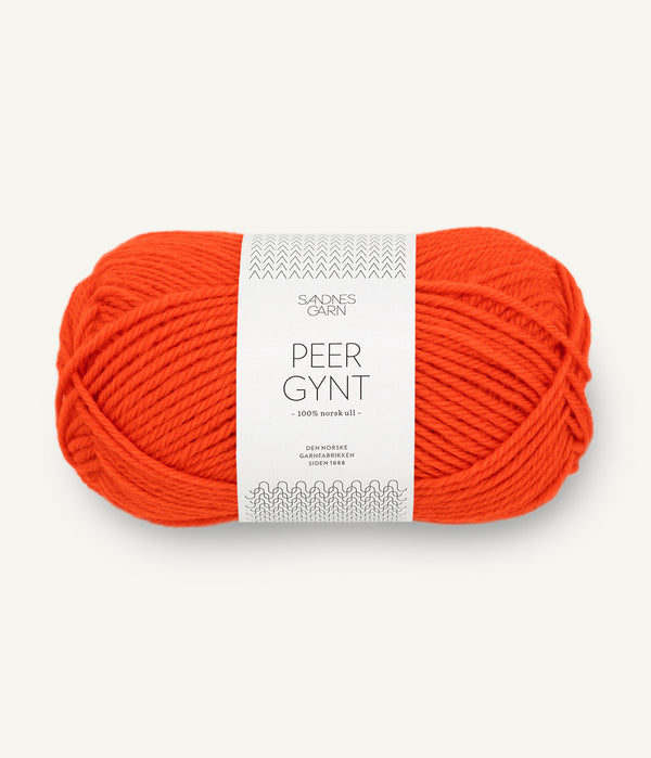 Sandnes Garn Peer Gynt 3819 Spicy Orange – Wollgarn aus 100 % norwegischer Wolle