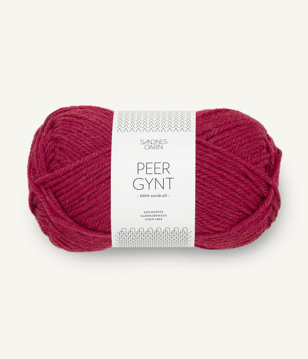 Sandnes Garn Peer Gynt 4255 Rumba Red – Wollgarn aus 100 % norwegischer Wolle
