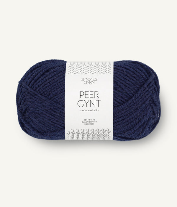 Sandnes Garn Peer Gynt 5575 Navy – Wollgarn aus 100 % norwegischer Wolle