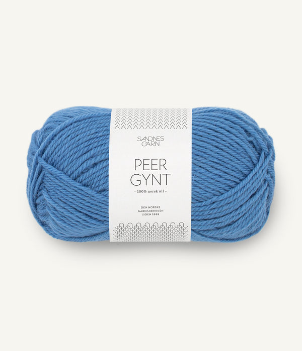 Sandnes Garn Peer Gynt 6044 Regatta Blue – Wollgarn aus 100 % norwegischer Wolle