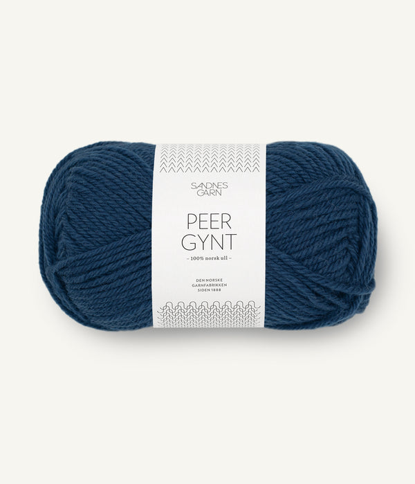 Sandnes Garn Peer Gynt 6062 Dark Blue – Wollgarn aus 100 % norwegischer Wolle