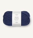 Sandnes Garn Peer Gynt 6364 Dark Blue – Wollgarn aus 100 % norwegischer Wolle
