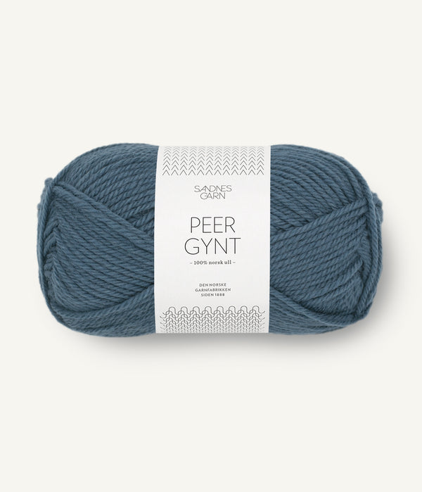 Sandnes Garn Peer Gynt 6572 Dark Blue – Wollgarn aus 100 % norwegischer Wolle