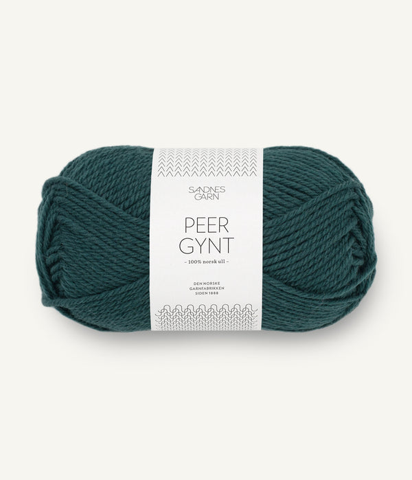 Sandnes Garn Peer Gynt 7281 Deep Petrol – Wollgarn aus 100 % norwegischer Wolle