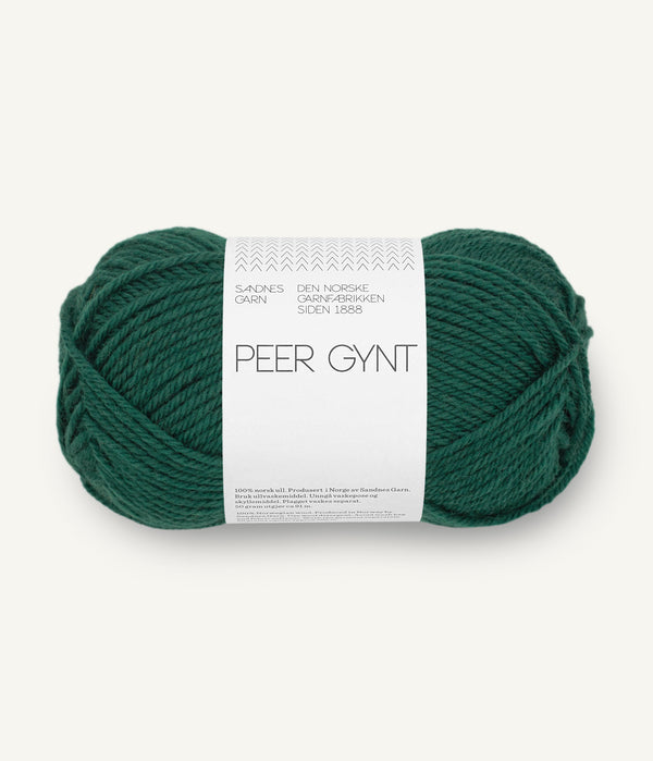 Sandnes Garn Peer Gynt 7772 Rain Forest – Wollgarn aus 100 % norwegischer Wolle