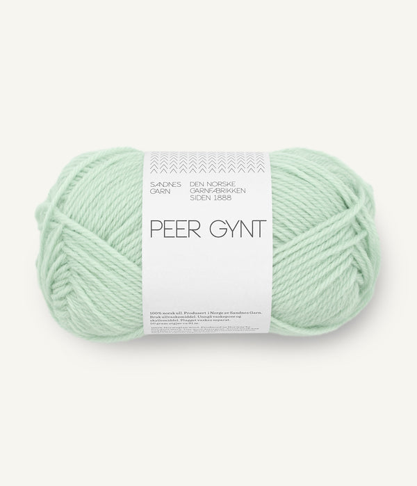 Sandnes Garn Peer Gynt 7911 Mint Green – Wollgarn aus 100 % norwegischer Wolle