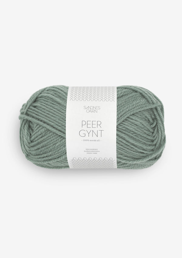 Sandnes Garn Peer Gynt 8051 Eucalyptus – Wollgarn aus 100 % norwegischer Wolle