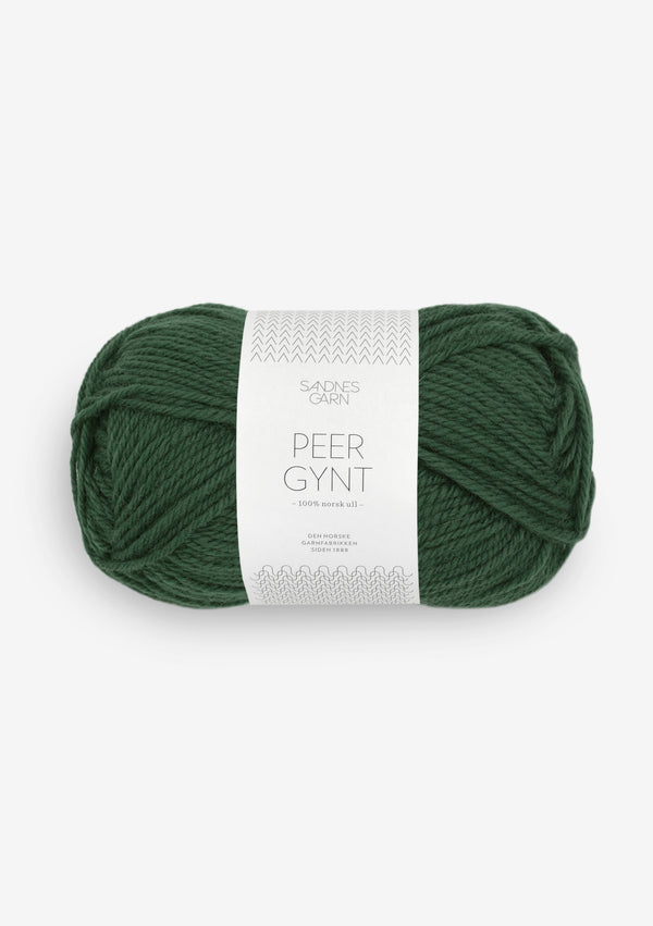 Sandnes Garn Peer Gynt 8082 Forest Green – Wollgarn aus 100 % norwegischer Wolle