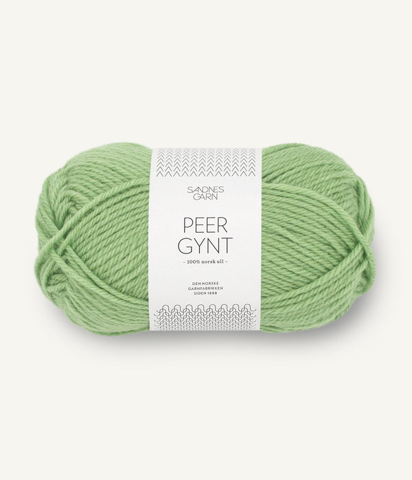 Sandnes Garn Peer Gynt 8733 Spring Green – Wollgarn aus 100 % norwegischer Wolle