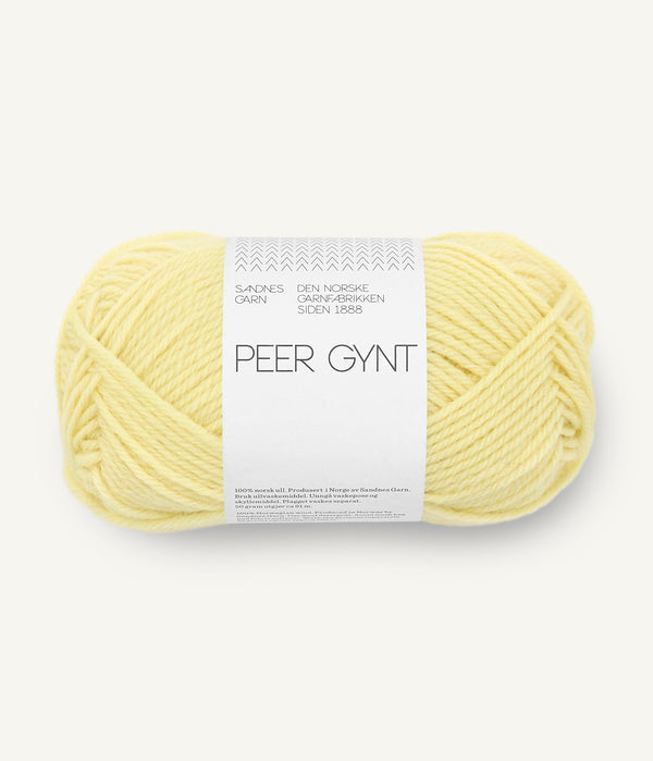Sandnes Garn Peer Gynt 9602 Lemonade – Wollgarn aus 100 % norwegischer Wolle