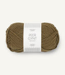 Sandnes Garn Peer Gynt 9873 Dark Olive – Wollgarn aus 100 % norwegischer Wolle