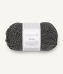 Sandnes Garn Peer Gynt by PetiteKnit 1065 Charcoal Melange – Wollgarn aus 100 % norwegischer Wolle