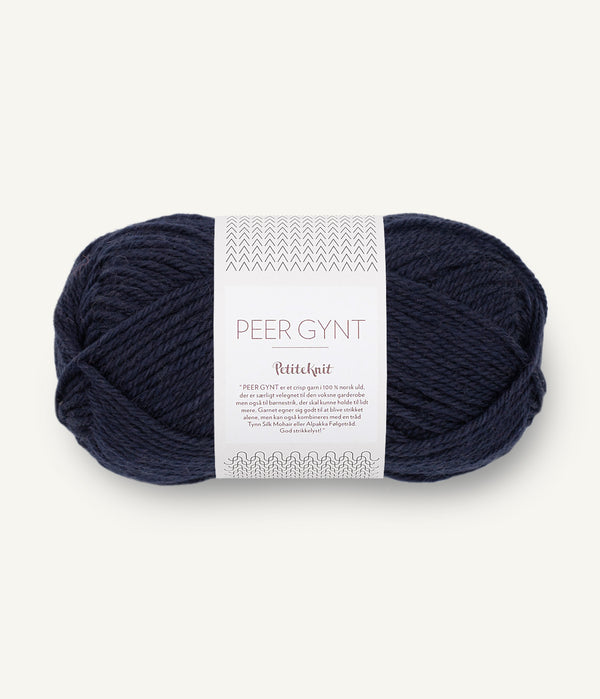 Sandnes Garn Peer Gynt by PetiteKnit 5591 Night Sky – Wollgarn aus 100 % norwegischer Wolle