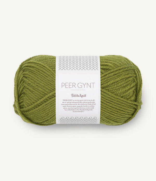 Sandnes Garn Peer Gynt by PetiteKnit 9564 Matcha – Wollgarn aus 100 % norwegischer Wolle