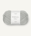 Sandnes Garn Babyull Lanett 1022 Light Grey Melange – Garn aus 100 % Superwash-Merinowolle