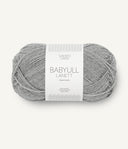 Sandnes Garn Babyull Lanett 1032 Light Grey Mottled – Garn aus 100 % Superwash-Merinowolle