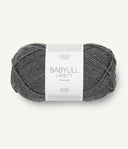 Sandnes Garn Babyull Lanett 1053 Dark Grey Melange – Garn aus 100 % Superwash-Merinowolle