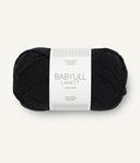 Sandnes Garn Babyull Lanett 1099 Black – Garn aus 100 % Superwash-Merinowolle