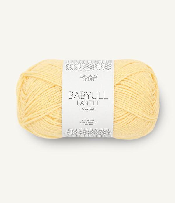 Sandnes Garn Babyull Lanett 2014 Summer Sun Yellow – Garn aus 100 % Superwash-Merinowolle