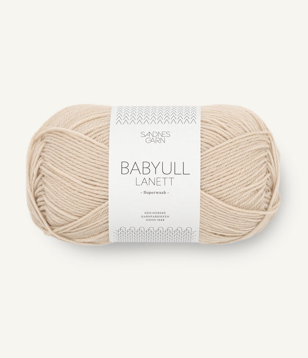 Sandnes Garn Babyull Lanett 2321 Marzipan – Garn aus 100 % Superwash-Merinowolle