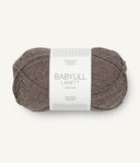 Sandnes Garn Babyull Lanett 2652 Medium Brown Mottled – Garn aus 100 % Superwash-Merinowolle