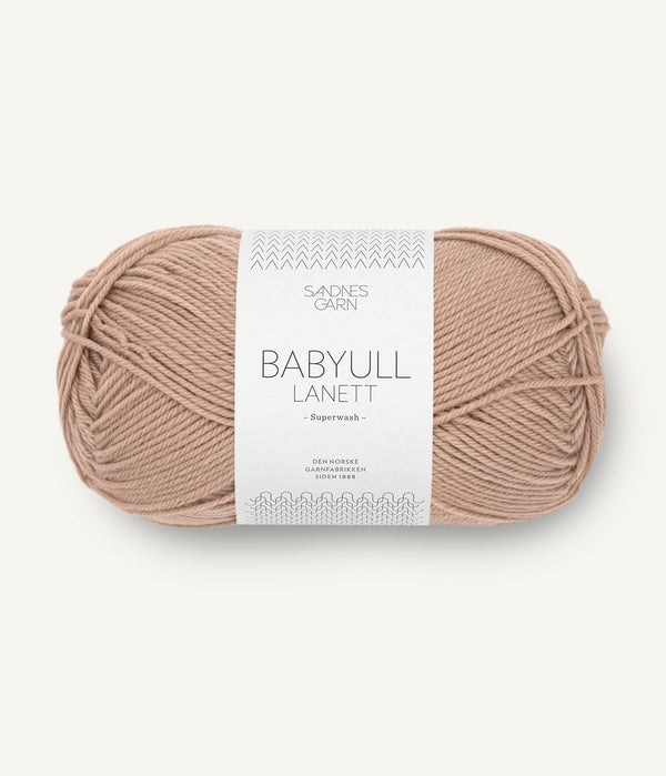 Sandnes Garn Babyull Lanett 3041 Light Acorn – Garn aus 100 % Superwash-Merinowolle