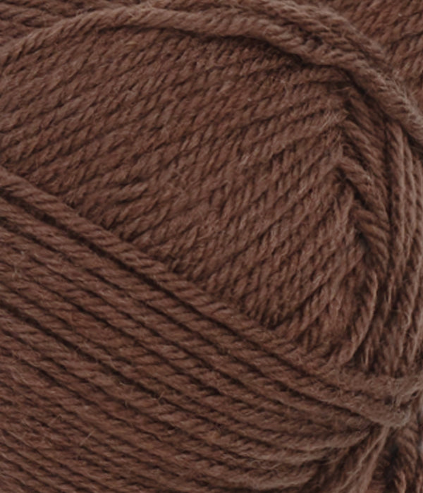Nahaufnahme von Sandnes Garn Babyull Lanett 3082 Dark Brown