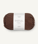 Sandnes Garn Babyull Lanett 3082 Dark Brown– Garn aus 100 % Superwash-Merinowolle