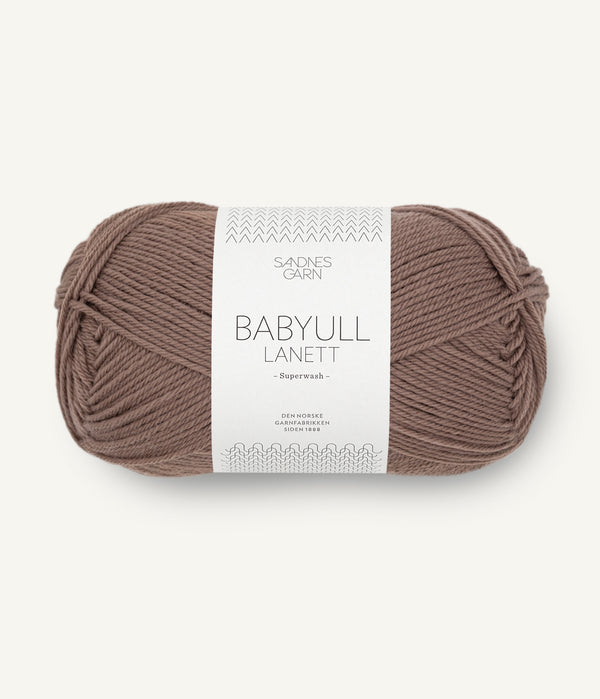 Sandnes Garn Babyull Lanett 3161 Acorn – Garn aus 100 % Superwash-Merinowolle