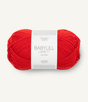 Sandnes Garn Babyull Lanett 4018 Scarlet Red – Garn aus 100 % Superwash-Merinowolle
