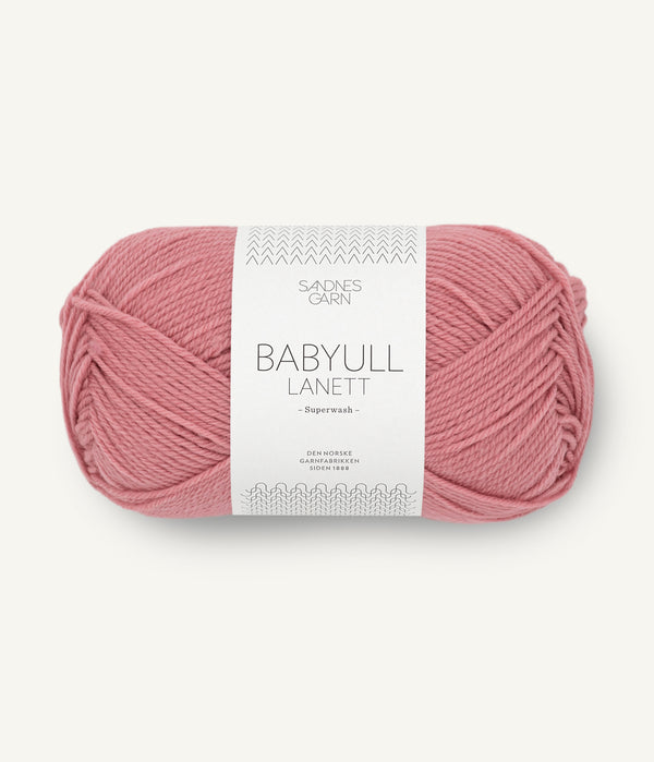 Sandnes Garn Babyull Lanett 4023 Dusty Pink – Garn aus 100 % Superwash-Merinowolle