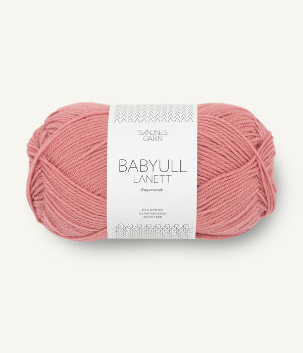 Sandnes Garn Babyull Lanett 4024 Old Rose – Garn aus 100 % Superwash-Merinowolle