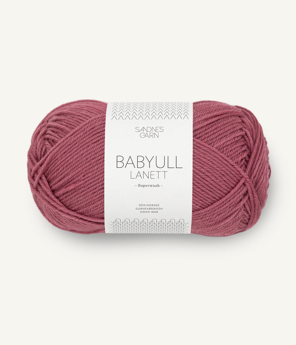 Sandnes Garn Babyull Lanett 4244 Mauve – Garn aus 100 % Superwash-Merinowolle