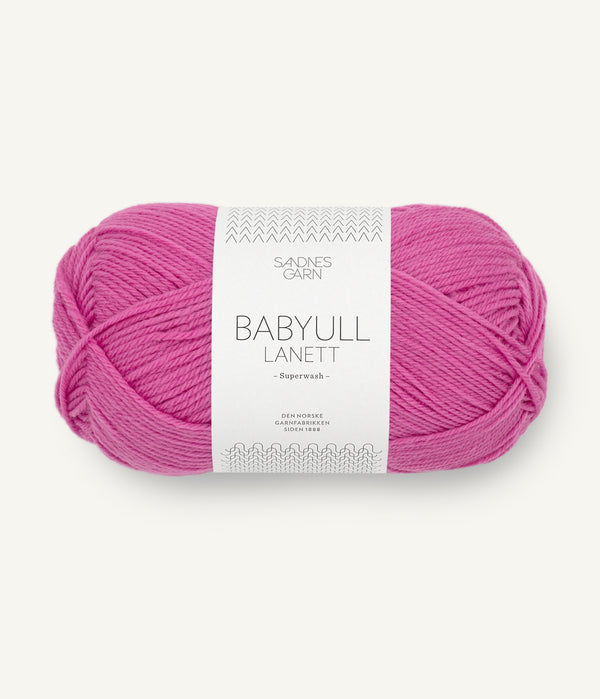 Sandnes Garn Babyull Lanett 4628 Magenta – Garn aus 100 % Superwash-Merinowolle