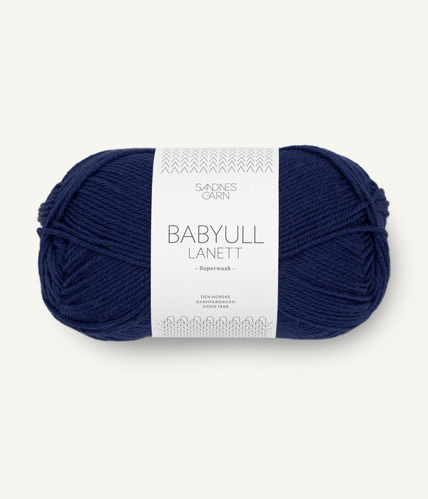 Sandnes Garn Babyull Lanett 5575 Navy – Garn aus 100 % Superwash-Merinowolle
