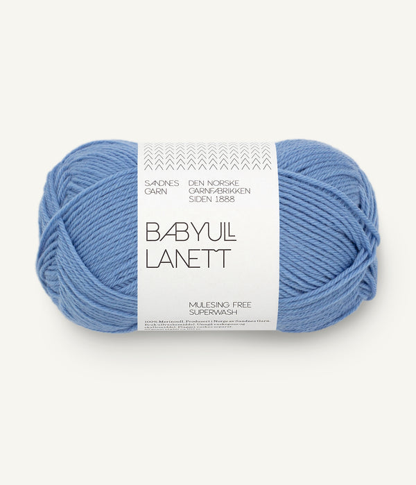 Sandnes Garn Babyull Lanett 5824 Provance Blue – Garn aus 100 % Superwash-Merinowolle