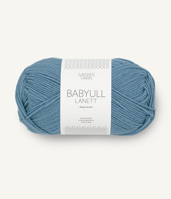 Sandnes Garn Babyull Lanett 6033 Jeans – Garn aus 100 % Superwash-Merinowolle