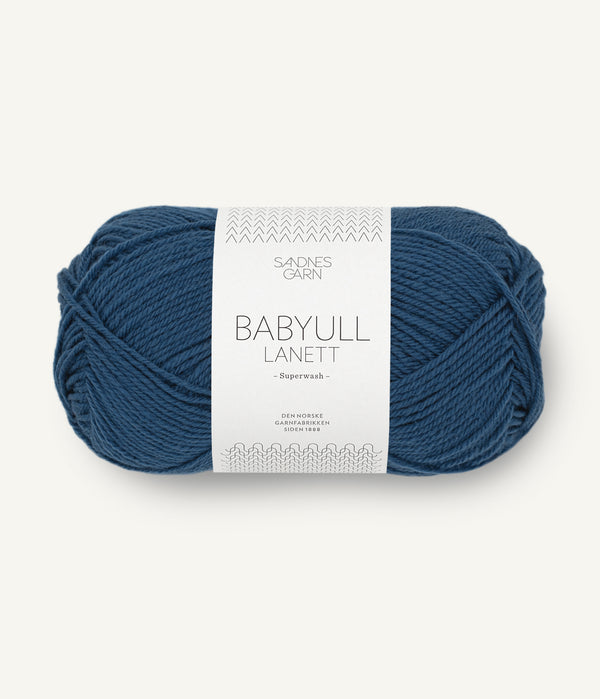 Sandnes Garn Babyull Lanett 6062 Dark Blue – Garn aus 100 % Superwash-Merinowolle