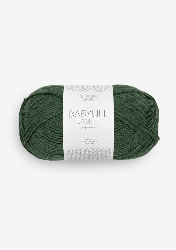 Sandnes Garn Babyull Lanett 8082 Forest Green – Garn aus 100 % Superwash-Merinowolle