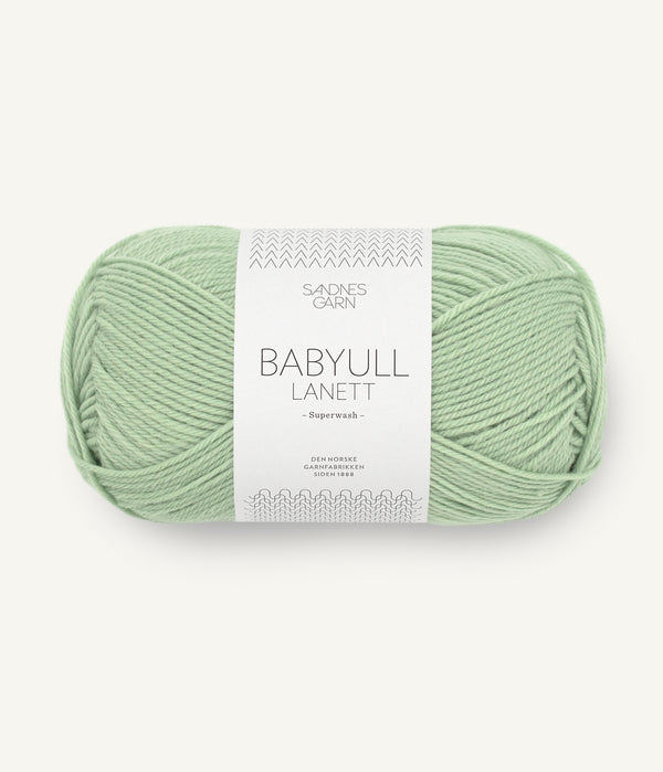 Sandnes Garn Babyull Lanett 8532 Pistachio – Garn aus 100 % Superwash-Merinowolle