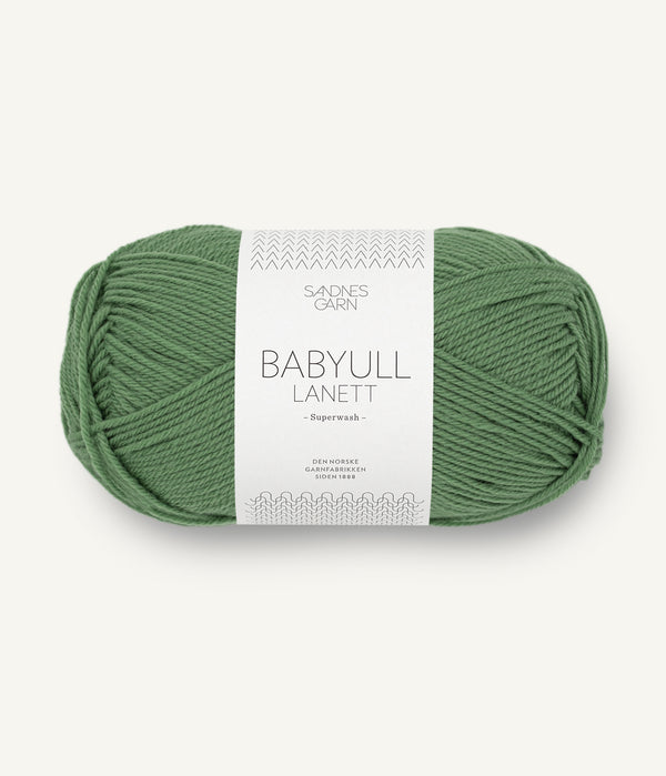 Sandnes Garn Babyull Lanett 8543 Green – Garn aus 100 % Superwash-Merinowolle