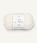 Sandnes Garn Mini Alpakka 1001 True White – Garn aus 100 % Alpaka